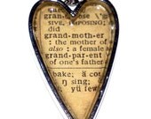 Custom Vintage Dictionary Necklace - You choose the word