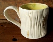 Carved Porcelain Mug