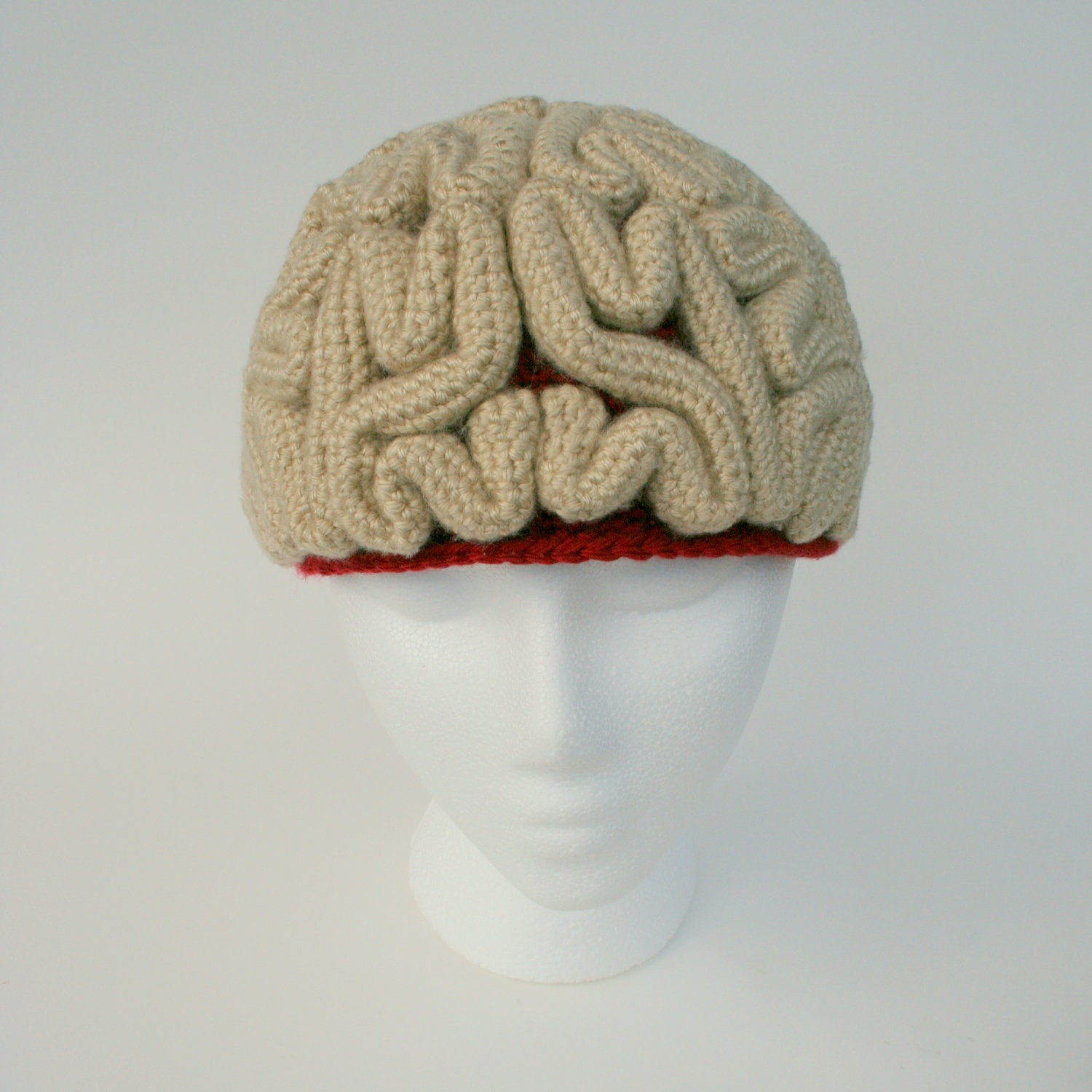 The Brain Beanie Crochet Pattern Instructions by candypopcreations