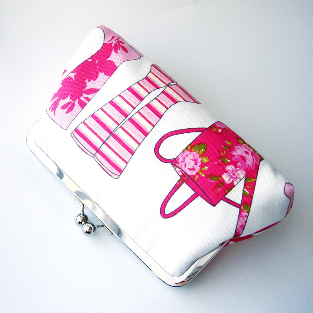 Kisslock Frame Clutch Wellington Boots English Garden Bridesmaid Bride Wedding Preppy Prep Bridal