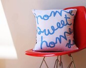 Home, Sweet Home Cushion Blue