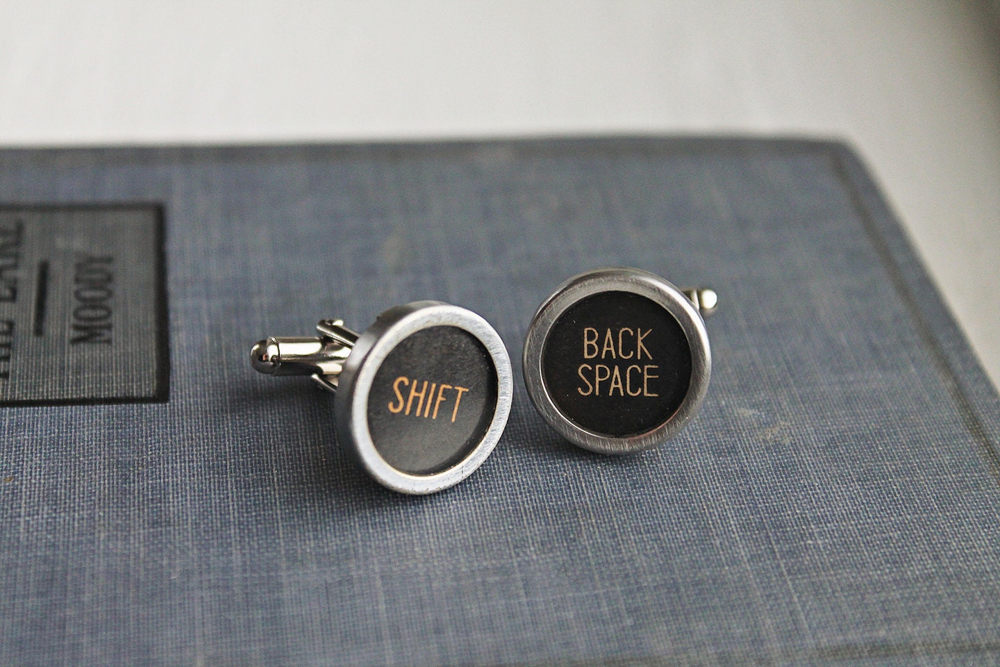CUFFLINKS Typewriter Key Custom Vintage Intials Wedding UNIQUE GIFT