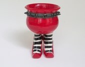 Bad Ass Sex Pot with Heels and Striped Stockings