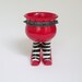 Bad Ass Sex Pot with Heels and Striped Stockings