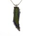 Jewelry Inspired by Nature - Real Fern and Cobalt Blue Glass Necklace