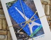 Set of 5 - L amour sous la Tour Eiffel Blank Greeting Cards