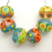 Colorful Fun Summer Artisan Handmade Lampwork Glass Beads SRA