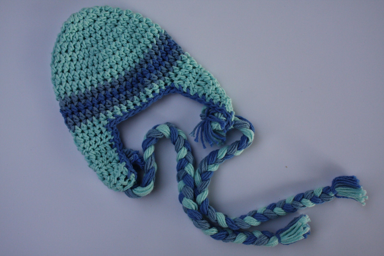 Earflap Hat (for newborns and young babies)-- (great photography prop)-- in stock, SHIPS next business day