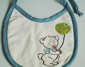 Little Bear Hand Embroidered Baby Bib