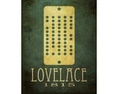 Science Poster 24x36 Ada Lovelace Science Art Print, Punch Card, Computer Programmer, Steampunk Rock Star Scientist, Geek Art, Office Decor