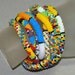 Pattern Play ... Necklace . Bracelet . Bead Crochet Rope . Multicolor . Colorful . Festive . Opaque Colors . Stripes . Great Gift