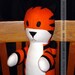 Nobbes, not Hobbes, tiger buddy plush doll limited edition