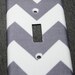 Grey Gray Charcoal Chevron Switchplate Lightswitch Cover