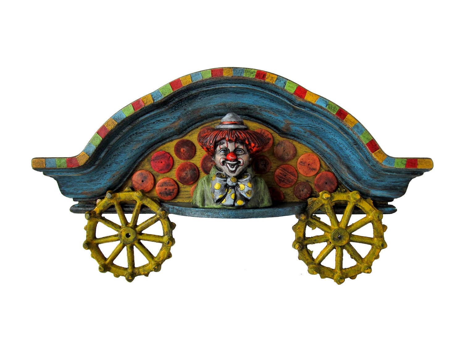 Assemblage Art - CIRCUS WAGON - Original Mixed Media Assemblage