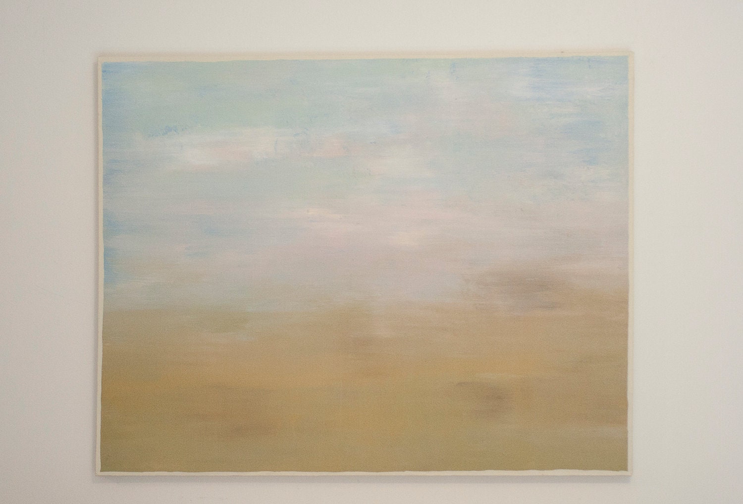 22 x 28 Abstract Acrylic Landscape / Large Original Painting / Soft Pastel Colors