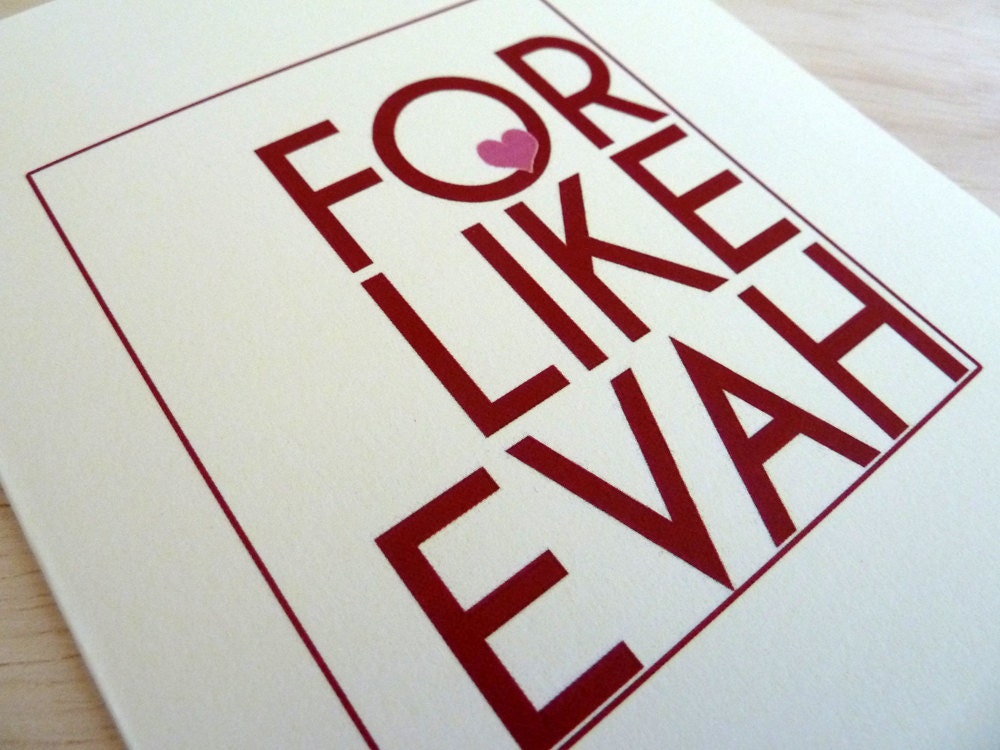 Anniversary Card - For Like Evah