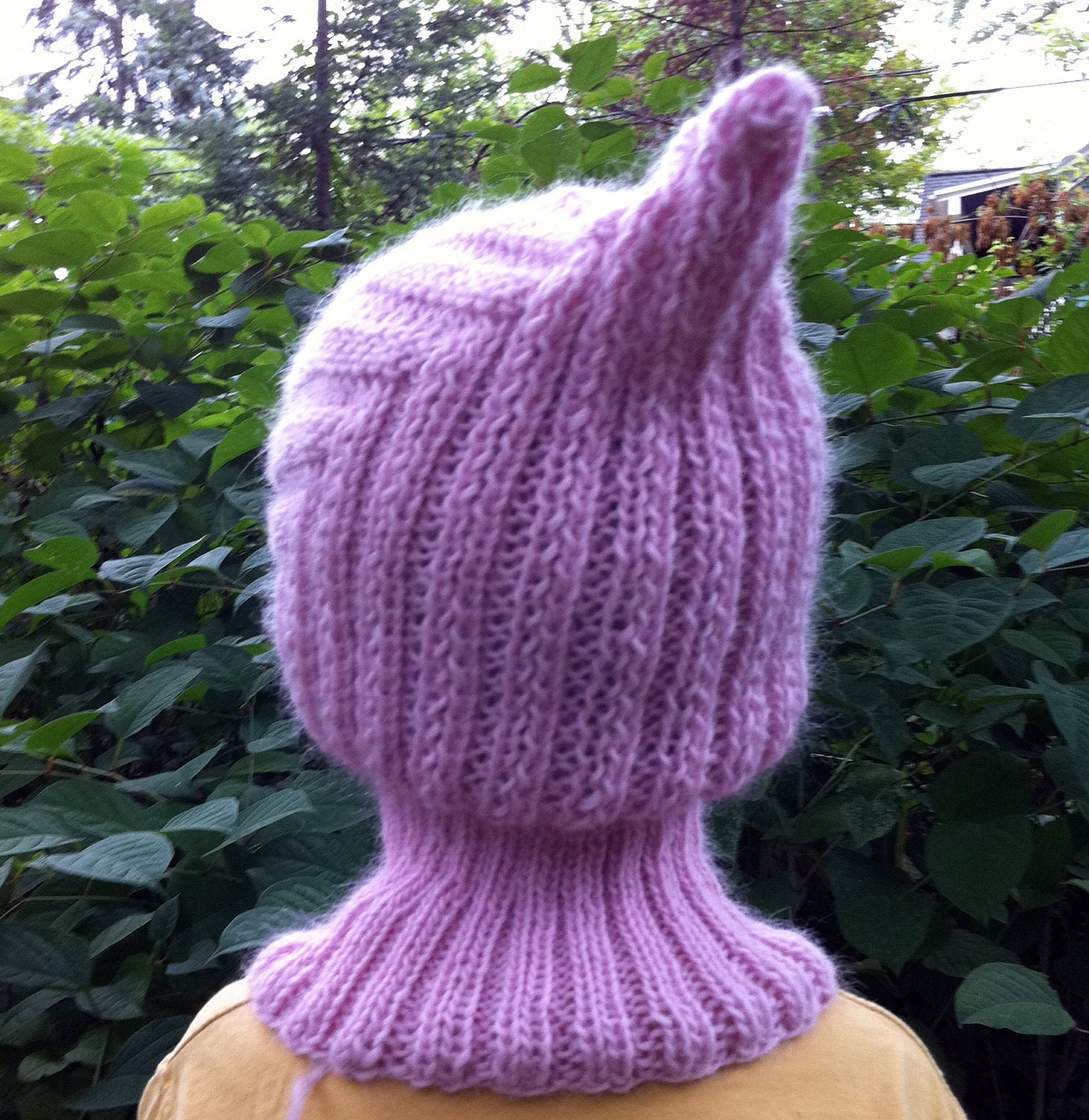 Knit Child Balaclava Hoodie Hat - ROSIE, Waldorf inspired