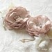 Vintage Inspired Hair Flowers, Wedding Accessories,  Bridal Hair Clips, 2 Piece Blush Champagne - Nettie
