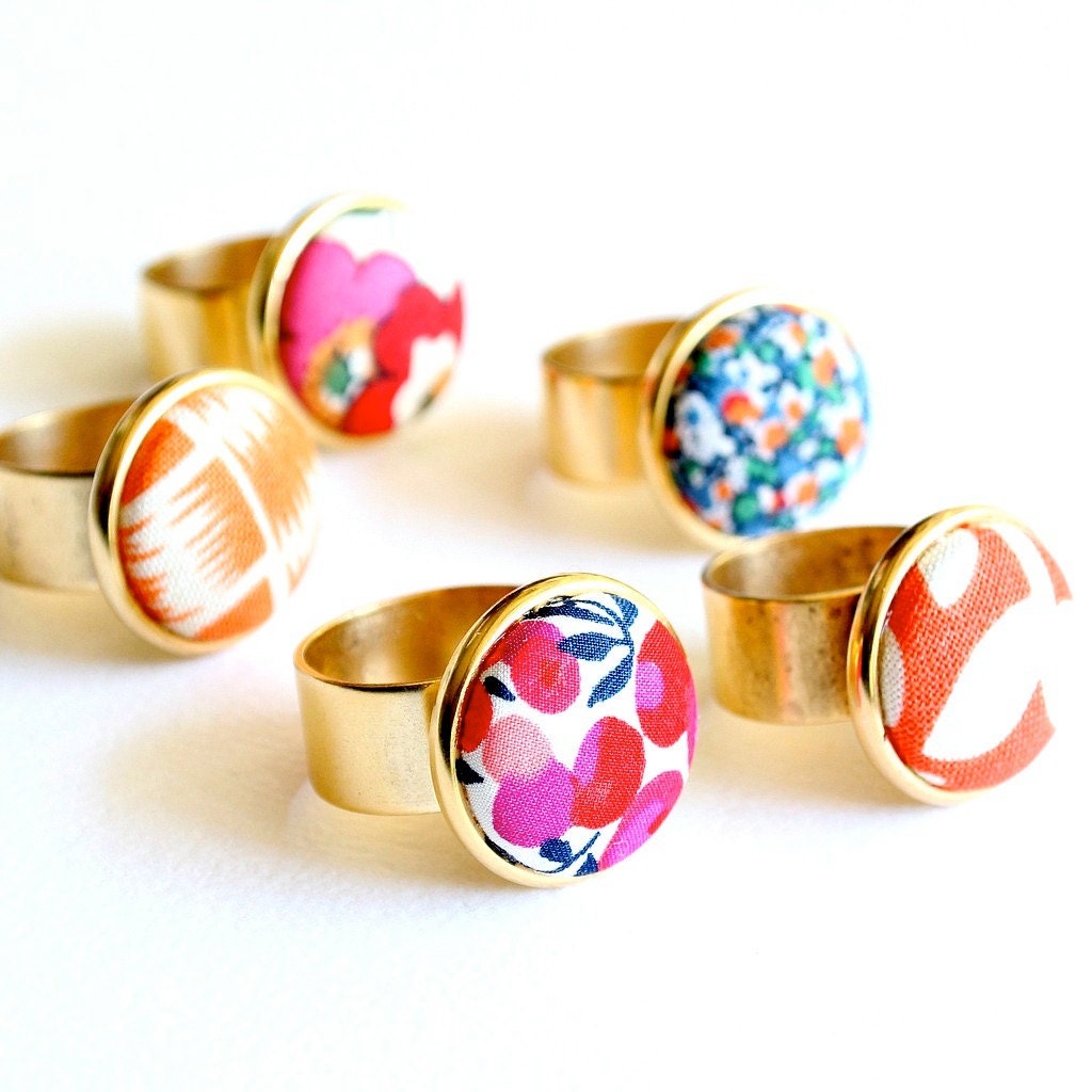 The Big Ring- 24K Gold Plated and Fully Adjustable Smooth Back