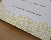 Botanical Wedding Invitation - Hydrangea (Sample Set)
