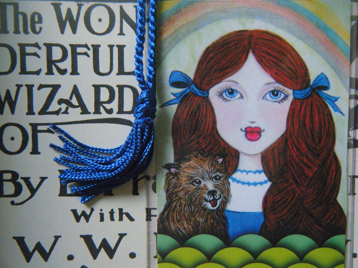 Dorothy and Toto Art Print Bookmark, Wizard of Oz, Storybook Art, Reproduction  Art, Children's Art, Children's Bookmark