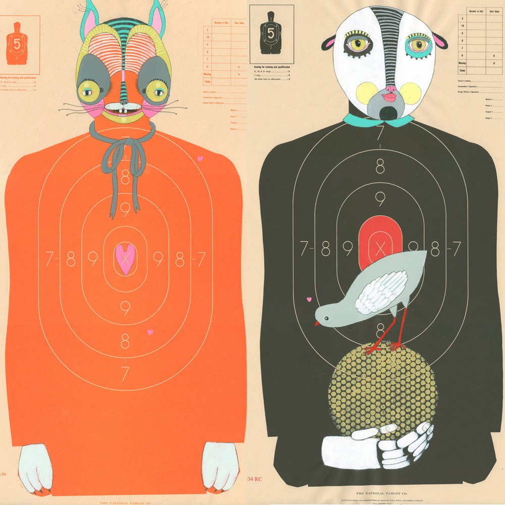 ON HOLD - Custom Hand-Painted Paper Shooting Targets