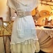 RESERVED FOR FAGHIE  up to 3X Gypsy boho lagenlook ivory sweater tunic dress with button cowl neck 14 up to 20