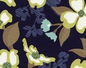 Fabric by the yard - Free Spirit - Joel Dewberry - Modern Meadow - Dogwood Bloom 100% cotton - Lake