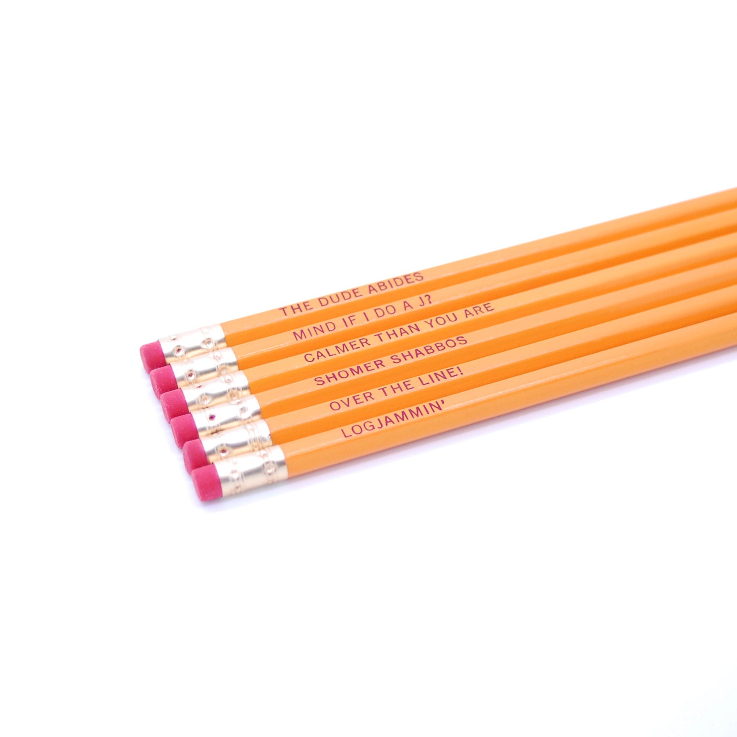 The Big Lebowski (Yellow) - Pencil Set - oneupdesigns The Big Lebowski (Yellow) - Pencil Set - oneupdesigns
