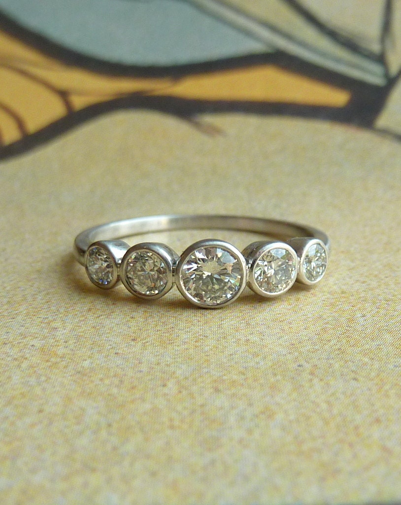 Bezel Set Diamond Band - Custom for erin177, Last Payment