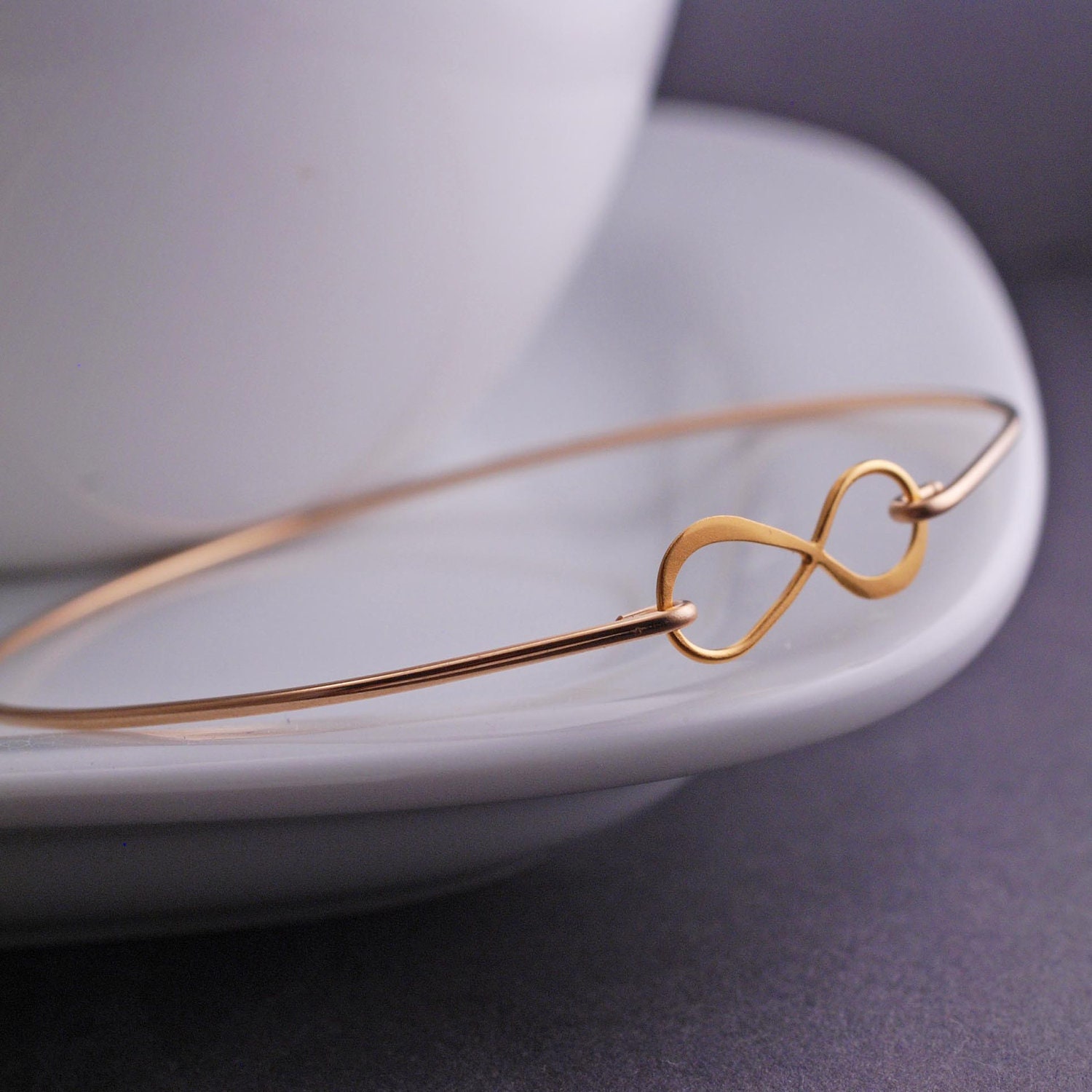 Gold Infinity Bracelet, Infinity Symbol Jewelry, Gold Infinity Bracelet, Gold Bangle Bracelet