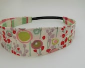 Handmade Reversible Cotton Headband - Wild Poppy