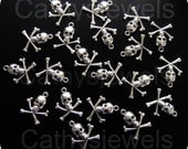 Tibetan Style Skull and Crossbones Charms