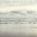 Silver Shores - Beach Photography, Muted Grey Gray, Nature, Nautical, Pacific Ocean, Waves, Sea, Winter, Clouds, Simple, Minimal, Serene