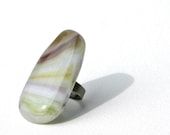 Watercolour - Oversized Fused Glass Ring