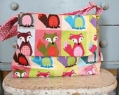 FOX Messenger Diaper Bag by PETUNIAS - hobo bag purse tote laptop carry all gym sack gift baby shower nappy everyday ready to ship modern