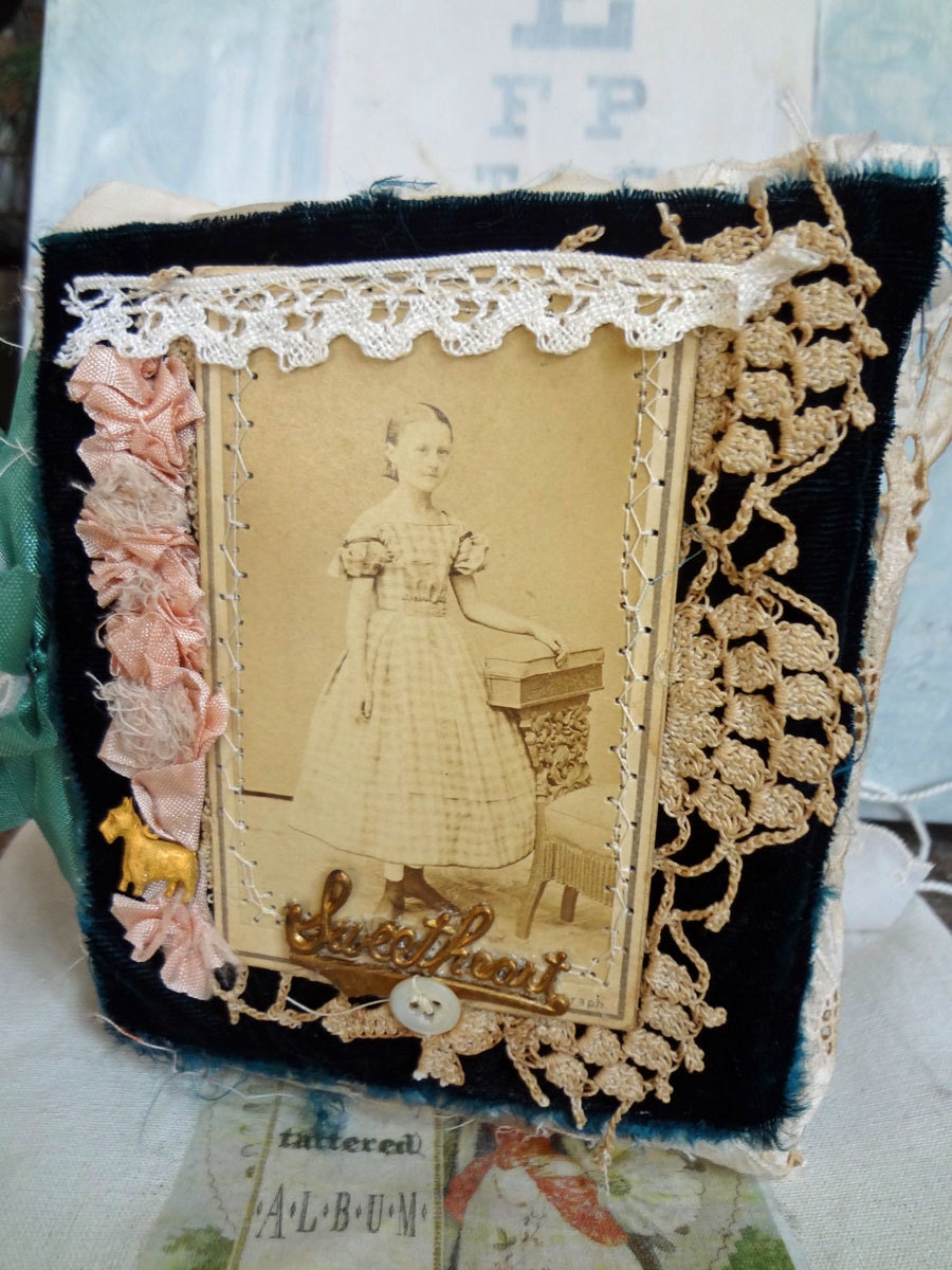 Tiny Tattered Album " Notes to Myself"