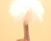 Taxidermy hicken Foot Ornament with Antique Glass Ball