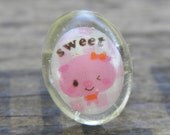 Sweet Pig Resin Bubble Ring