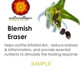 Organic Acne Spot Blemish Treatment. Holistic. Speed Healing, Reduce Inflammation, Redness, Irritation, Scarring. SAMPLE. VEGAN