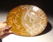 Abstract Shino and Amber Platter