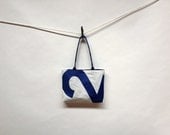 Nautical Recycled Sail Purse - Blue Number 2