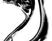 Black and White Painting BW Abstract Art Artwork High Contrast Depth Black Magic 270 Minimalism Minimalist Modern Contemporary Cummings