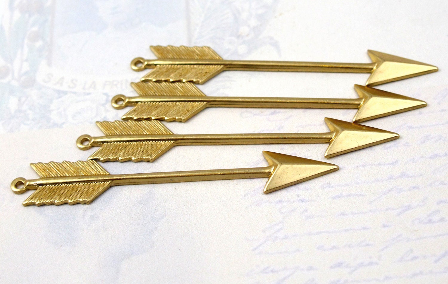 Brass Arrow Pendants (2X) (M838)