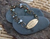 awake my soul . a hand stamped soul mantra bracelet