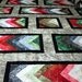 King Bed Quilt STRAWBERRY FIELDS FOREVER in Batik 103" x 103"