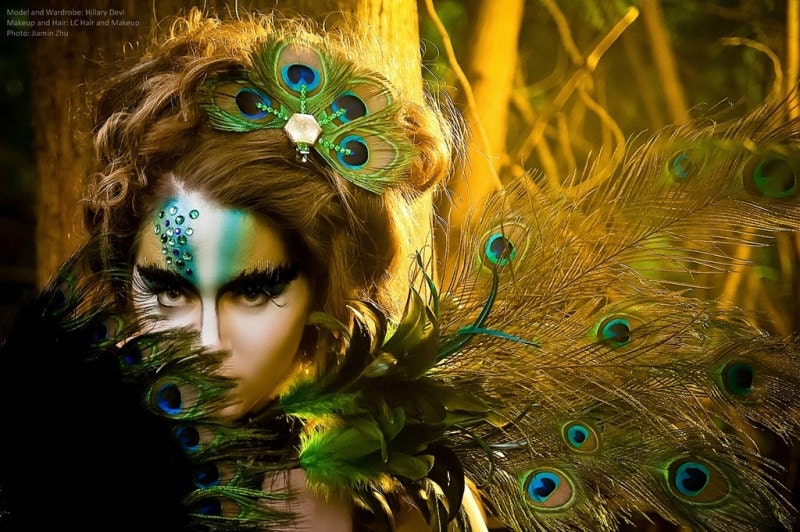 Mini Peacock Hair Clippy