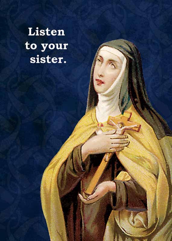 Listen to your Sister - Blank Card