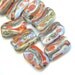 Summer Shadows - Handmade Lampwork Glass Bead Set in Periwinkle, Lavender, Grey, Orange and Coral (9)