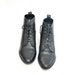 size 7.5 black leather ankle boots with cut out details